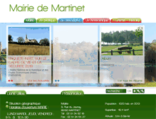Tablet Screenshot of communedemartinet.fr